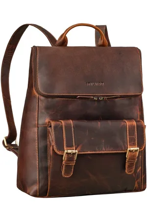STILORD Notebook-Rucksack "Rosalia" Großer Lederrucksack Damen Echtleder Laptop 15,6 Zoll - Verkäufer: Leder