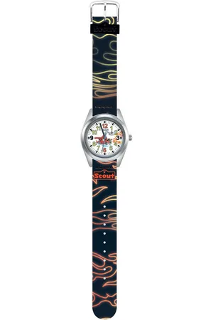 Scout Quarzuhr Classic 280309010, Armbanduhr, Kinderuhr, Geschenkidee, Schulanfang, Jungen, Feuerwehr