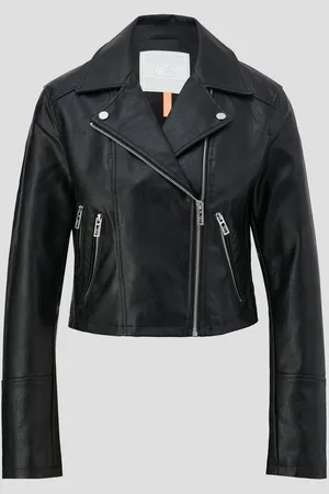 QS by s.Oliver Outdoorjacke Bikerjacke aus Lederimitat - Verkäufer: s.Oliver