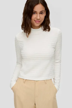 QS by s.Oliver Langarmshirt Langarmshirt aus Jacquard - Verkäufer: s.Oliver
