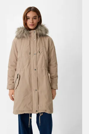 Comma, Langmantel Parka mit abnehmbarem Kunstfell Label-Patch - Verkäufer: s.Oliver