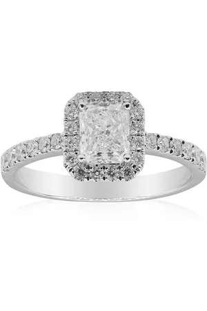 Cavill Diamantring 1,33ct Diamantring aus 18K Weißgold, eleganter Radiant-Schliff (1-tlg) - Verkäufer: Juwelo Deutschland GmbH