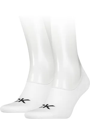 Calvin Klein Füßlinge CK MEN FOOTIE HIGH CUT 2P LOGO (2 Paar) Verstärkte Ferse und Spitze für zusätzliche Strapazierfähigkeit