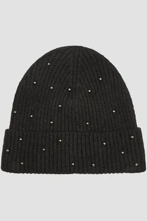 QS by s.Oliver Strickmütze Gestrickte Beanie mit Schmuckperlen Schmuckperlen - Verkäufer: