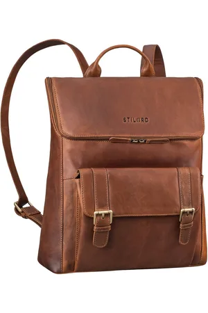 STILORD Notebook-Rucksack "Rosalia" Großer Lederrucksack Damen Echtleder Laptop 15,6 Zoll - Verkäufer: Leder