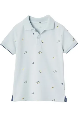 Vertbaudet Poloshirt Jungen Poloshirt mit Allover-Print - Verkäufer: