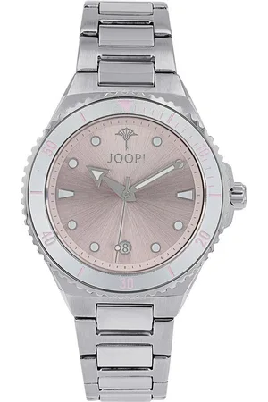 JOOP! Quarzuhr 2039571, Armbanduhr, Damenuhr, Edelstahlarmband, analog, Datum
