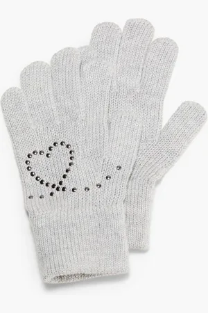 QS by s.Oliver Strickhandschuhe Fingerhandschuhe aus Modalmix Nieten - Verkäufer: