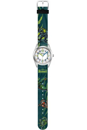 Scout Quarzuhr Classic 280309009, Armbanduhr, Kinderuhr, Geschenkidee, Schulanfang, Jungen, Drachen