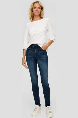 QS by s.Oliver 5-Pocket-Jeans Jeans Izabell / Skinny Fit / Mid Rise / Skinny Leg Label-Patch - Verkäufer: