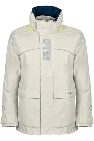 CRAZY 4 SAILING Regenjacke Damen Bergen II Offshore Segeljacke, Silber glänzend, L - Verkäufer: MARITIMIA