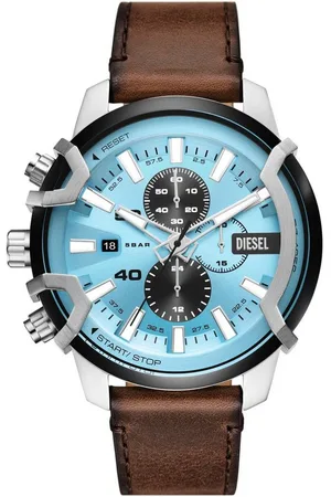 Diesel Chronograph GRIFFED DZ4656, Quarzuhr, Armbanduhr, Herrenuhr, Stoppfunktion, Lederarmband