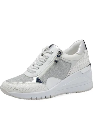 Marco Tozzi 2-23723-41 191 White Silver Sneaker - Verkäufer: Schuhkings