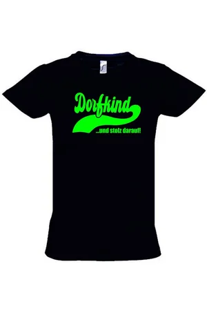 Coole-Fun-T-Shirts Print-Shirt DORFKIND und stolz darauf ! T-Shirt Kinder + Erwachsene - Verkäufer: