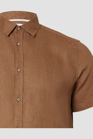 QS by s.Oliver Kurzarmhemd Regular Fit: Leichtes Kurzarmhemd aus 100% Leinen - Verkäufer: