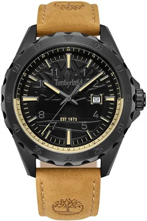 Timberland Quarzuhr DAY POND TDWGB0055803, Armbanduhr, Herrenuhr, Lederarmband, analog, Datum