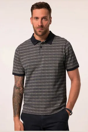 JP 1880 Poloshirt Poloshirt Halbarm Piqué Alloverprint - Verkäufer: Popken Fashion Group