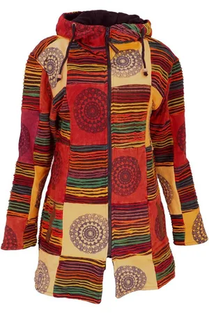 GURU-SHOP Langjacke Goa Patchwork Kurzmantel, Boho Hippie Jacke -.. alternative Bekleidung - Verkäufer: