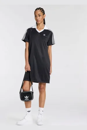 adidas Shirtkleid V-NECK SS DRESS (1-tlg)