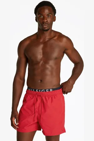 Tommy Hilfiger Badeshorts MEDIUM DRAWSTRING DW mit Bindeband, mit Logoschriftzug