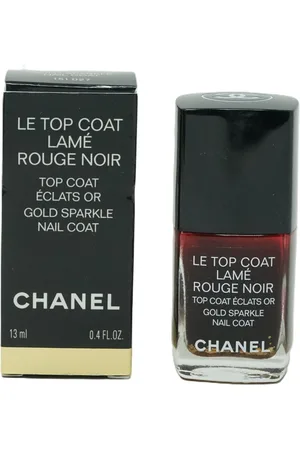 CHANEL Nagellack Le Top Coat Lame Rouge Noir Gold Sparkle Nail Coat 13ml - Verkäufer: Rareparfum