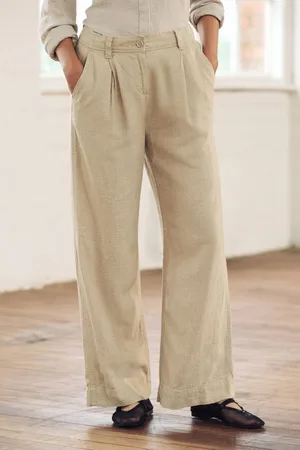 Next Marlene-Hose Hose aus Leinenmischung mit weitem Bein (1-tlg) - Verkäufer: Germany GmbH