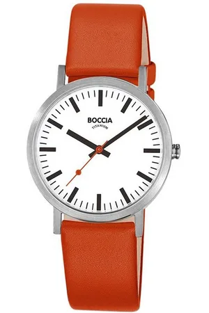 Boccia Quarzuhr Armbanduhr Titan/Ockerbraun - Verkäufer: uhrcenter