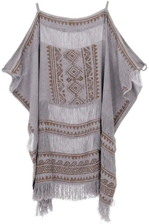 GURU-SHOP Langjacke Boho Poncho, leichtes oversize Boho Cape -.. - Verkäufer: