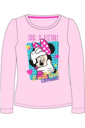 Disney T-Shirt Minnie Maus Langarm-Shirt "Take Adventure", Weiß & , Gr. 98–128 - Verkäufer: kaufhaus-chemnitz