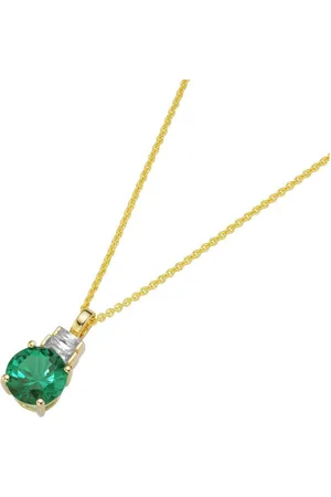 Giorgio Martello Kette mit Anhänger mit Anhänger, Zirkonia + Kristallstein, vergoldet, Silber 925