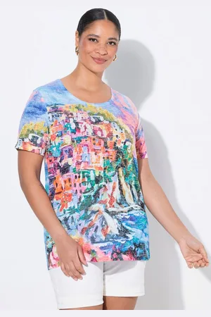 Miamoda T-Shirt T-Shirt A-Linie Küsten-Print - Verkäufer: Popken Fashion Group