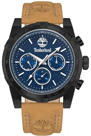 Timberland Multifunktionsuhr STONINGTON TDWGF2230406, Quarzuhr, Armbanduhr, Herrenuhr, Lederarmband, analog, Tag, Wochentag