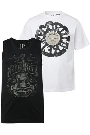 JP 1880 T-Shirt T-Shirt/Tanktop 2er Pack Brustprint - Verkäufer: Popken Fashion Group