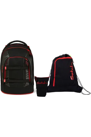 Satch Schulranzen Schulrucksack-Set PACK Fire Phantom 3-teilig, Kollektion 2023 (3-teilig), Laptop-Fach, Your-Size-System, Schulranzen - Verkäufer: DSBO