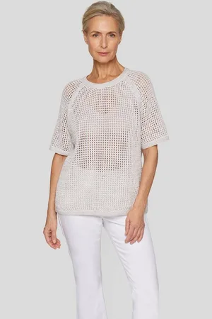 Rabe Strickpullover Strick in luftiger Netzoptik