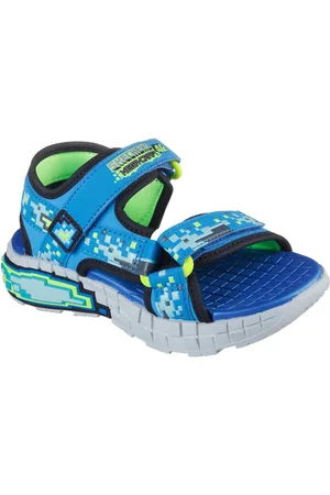Skechers MEGA-SPLASH 4K Sandale, Klettschuh im coolen Pixel-Look, Größenschablone zum Download
