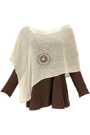 GURU-SHOP Langjacke Goa Poncho, Sommerponcho, Festival Poncho, Pixi.. - Verkäufer: