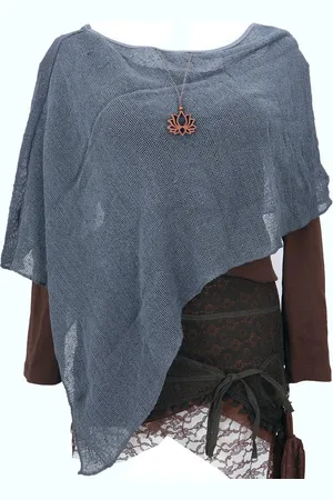 GURU-SHOP Langjacke Goa Poncho, Sommerponcho, Festival Poncho, Pixi.. - Verkäufer: