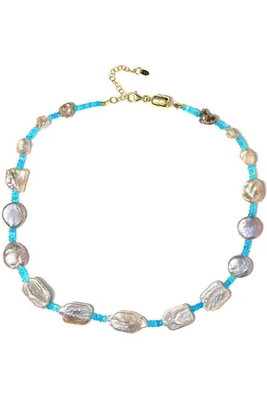 Cavill Silberkette Blauer Opal Perle Vergoldetes Silber Collier (1-tlg) - Verkäufer: Juwelo Deutschland GmbH
