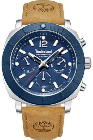 Timberland Multifunktionsuhr PYPERVILLE TDWGF0074901, Quarzuhr, Armbanduhr, Herrenuhr, Lederarmband, analog, Tag, Wochentag