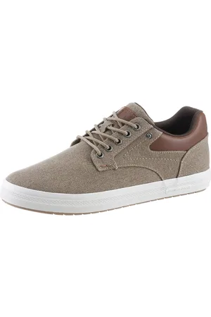 Marco Tozzi Plateausneaker, Freizeitschuh, Halbschuh, Schnürschuh mit Ziernähten und Zierknopf