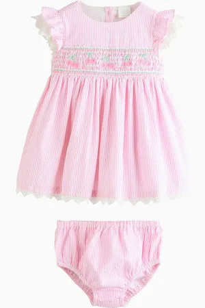 Next Smokkleid Besticktes Kleid aus 100 % Baumwolle (2-tlg) - Verkäufer: Germany GmbH