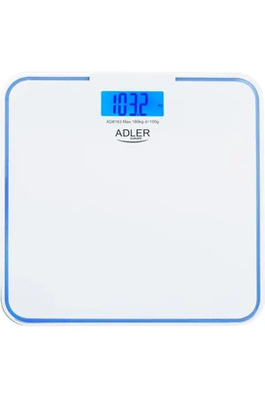 Adler Personenwaage AD 8183, Badezimmerwaage, 180kg, mit blauer Beleuchtung, - Verkäufer: okluge