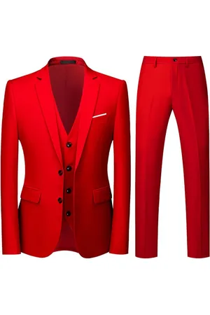 Allthemen Anzug (3 tlg) Herren Businessanzug Slim Fit Einreihig Zwei Knöpfe für Hochzeit - Verkäufer: