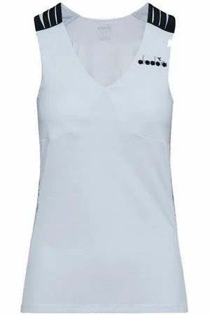 Diadora Tennisshirt L TANK CLAY Damen Tennis Shirt Trainingsshirt Fitness Top - Verkäufer: muskelkatersport