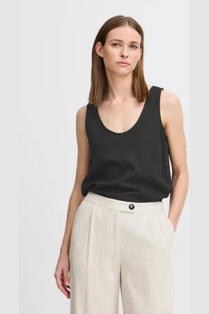 B YOUNG Tanktop BYFALAKKA TOP Top aus Leinenmix - Verkäufer: meinemarkenmode