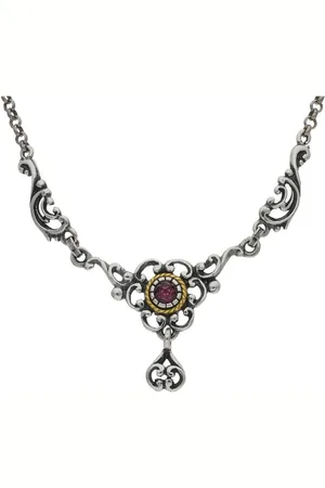 JuwelmaLux Silberkette Trachtencollier, Echt Silber mit Granat JL17-05-0031 (1-tlg) - Verkäufer: Juwelier-Bacak