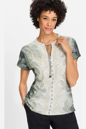 Olsen Print-Shirt (1-tlg) aus reiner Baumwolle - Verkäufer: GUTEMARKEN