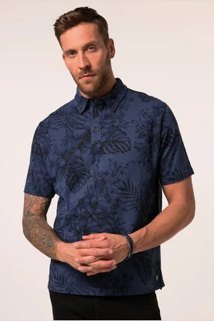 JP 1880 Poloshirt Poloshirt Halbarm Alloverprint bis 8 XL - Verkäufer: Popken Fashion Group