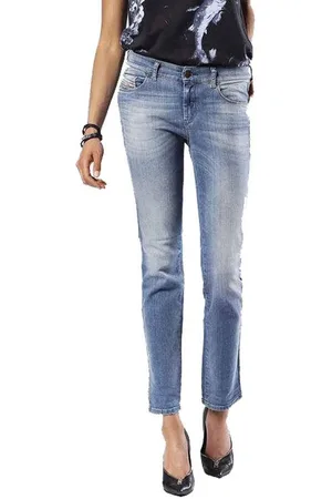 Diesel Straight-Jeans Sandy 0675D Stretch Damen Jeans Hose Slim Straight - Verkäufer: fashion4smile